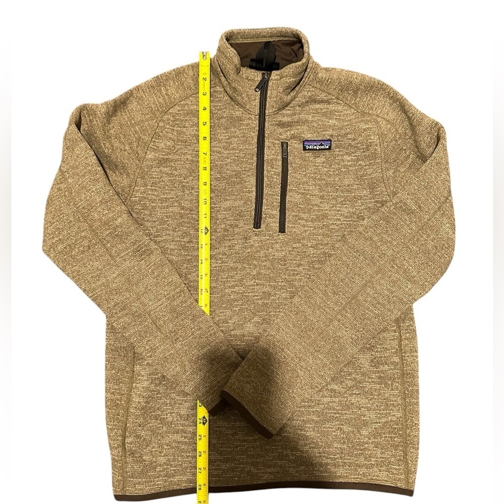 Patagonia Men's Better Sweater 1/4 Zip Fleece Pale Khaki Size Meduim - Picture 3 of 16